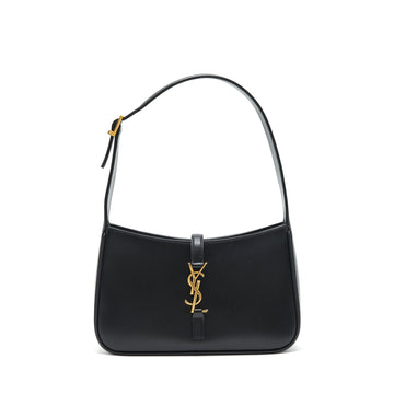 Saint Laurent Le 5 A 7 Hobo Bag calBNkin black GHW