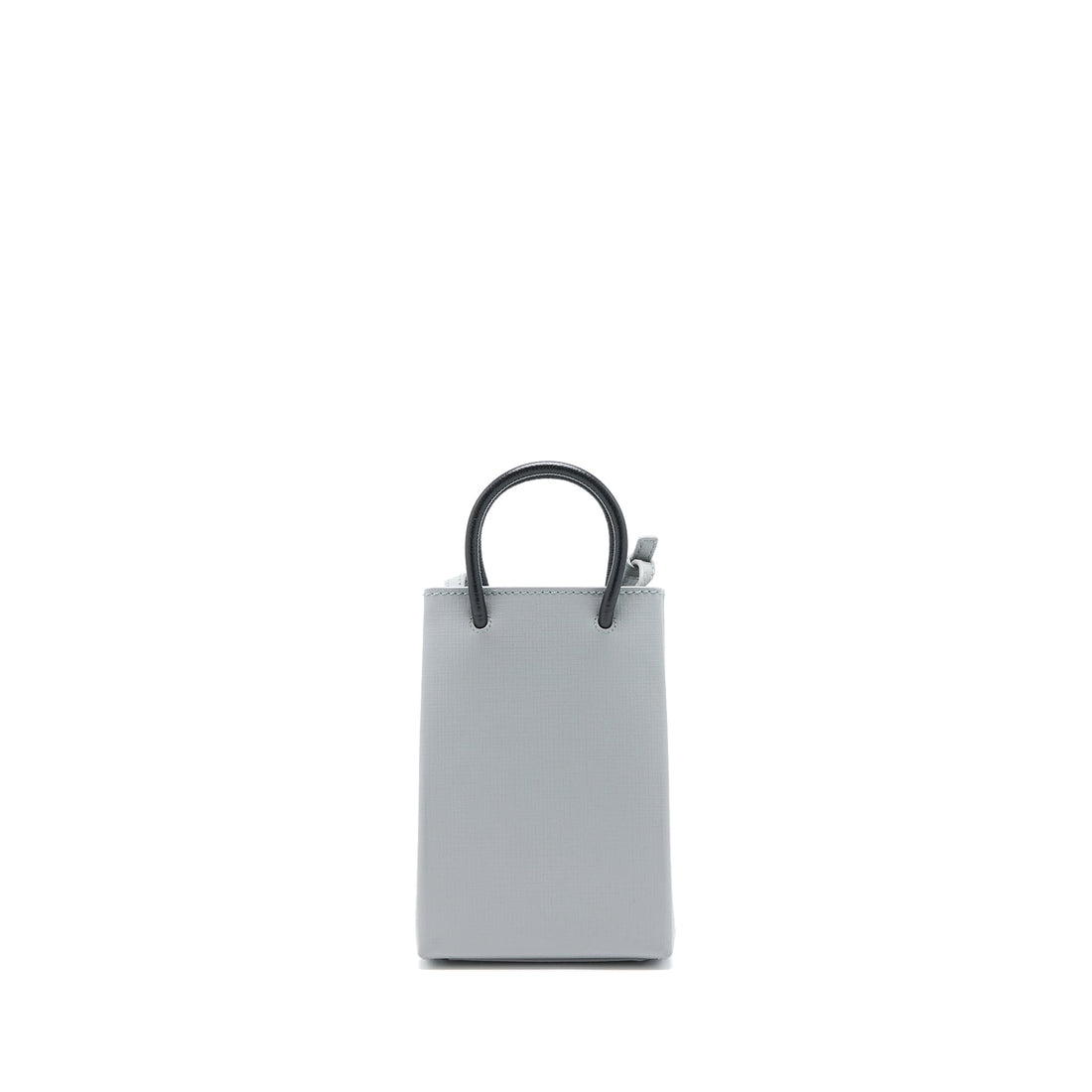 Balenciaga Mini Shopping Phone Pouch Grey SHW