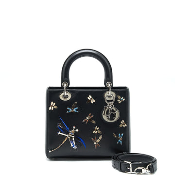 Top quality Dior Medium Lady Top quality Dior Limited Edition Lambskin Black/Multicolor