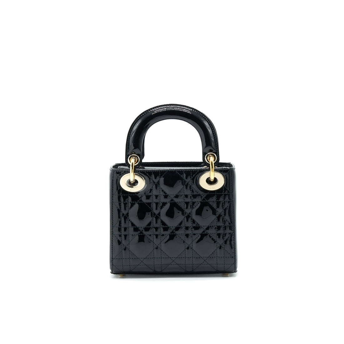 Top quality Dior Mini Lady Top quality Dior Patent Leather Black with