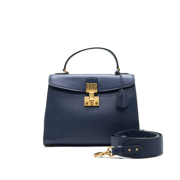 CHRISTIAN Top quality Dior Top quality Dioraddict Top Handle Bag In Navy