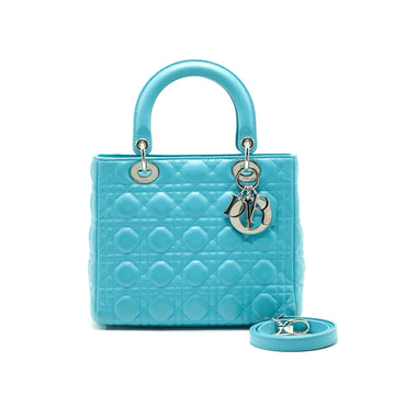 Top quality Dior Medium Lady Top quality Dior Lambskin Blue