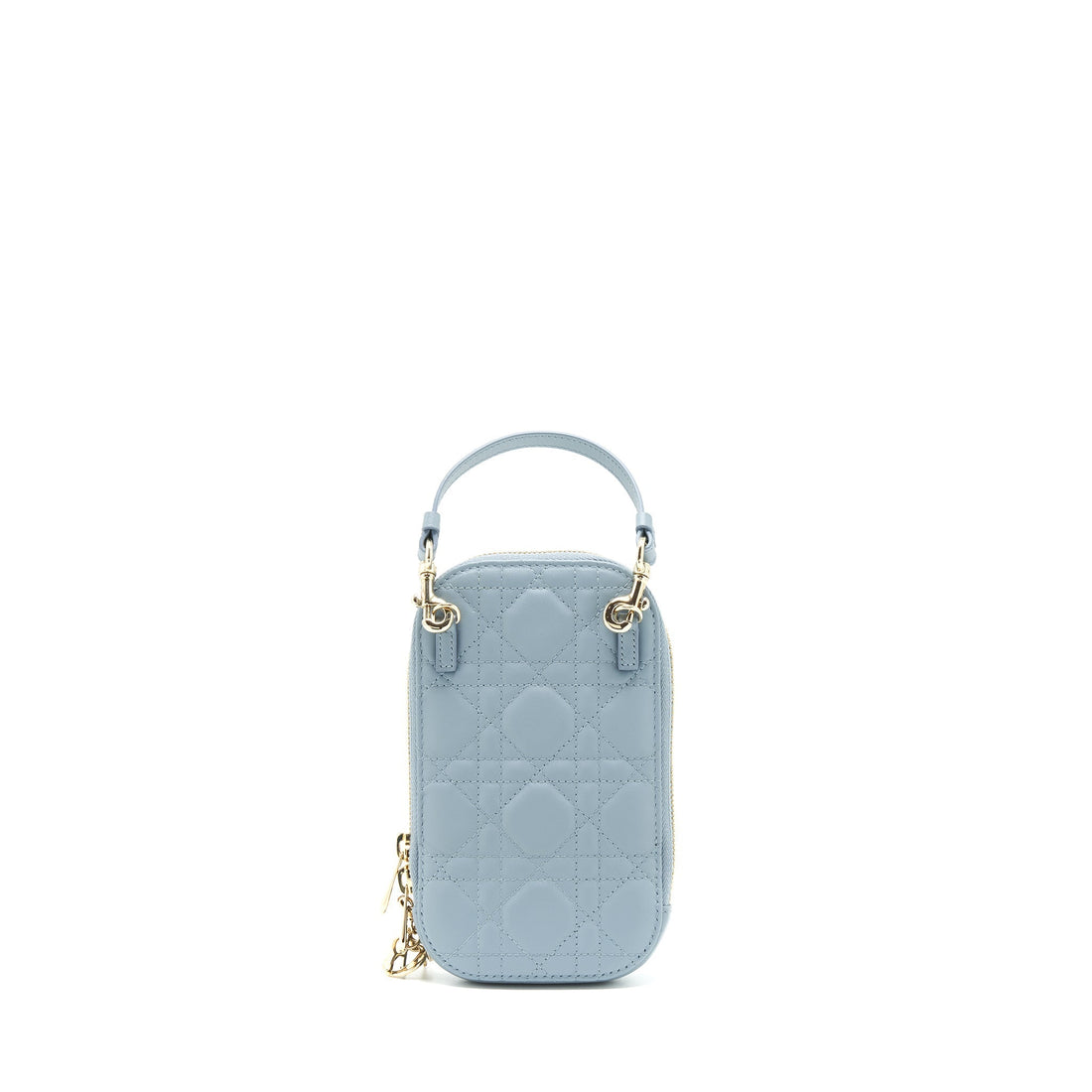 Top quality Dior Lady Top quality Dior Tech Holder lambskin blue