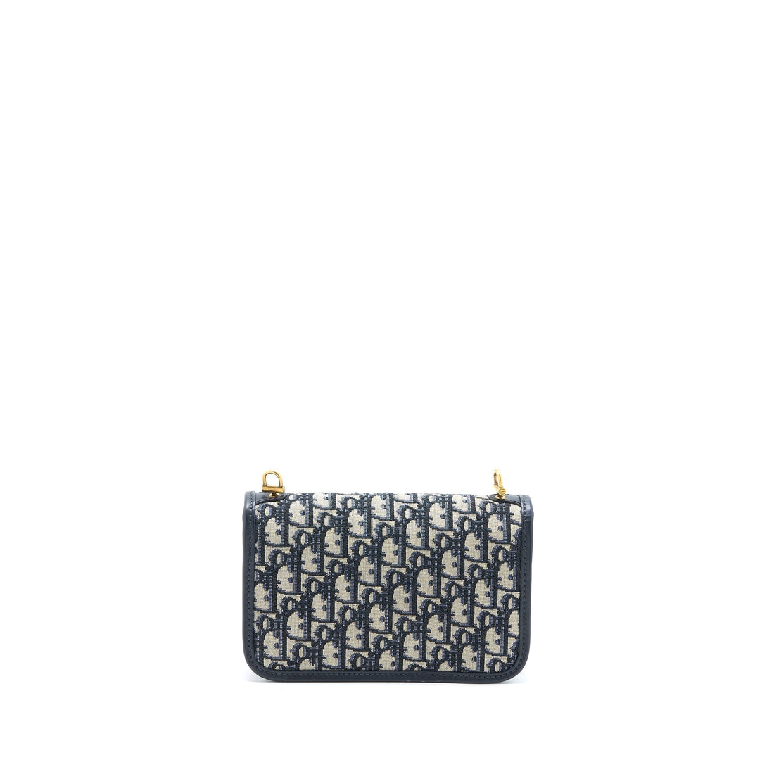 Top quality Dior Addict Flap Bag Blue Top quality Dior Oblique Jacquard