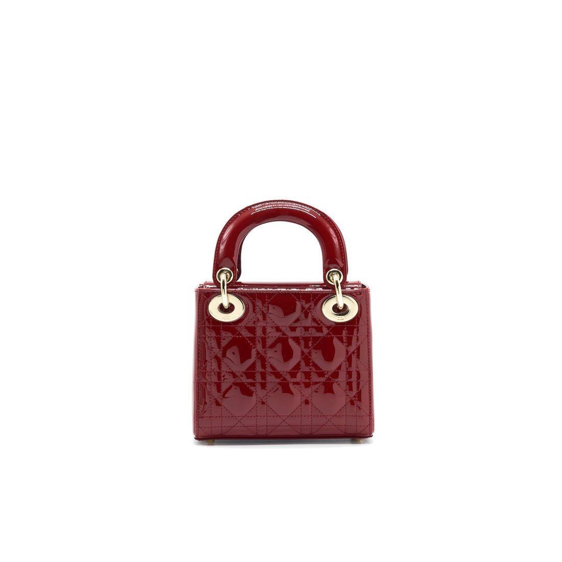 Top quality Dior MINI LADY Top quality Dior PATENT LEATHER IN RED