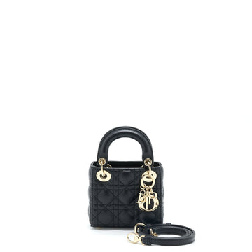 Top quality Dior Micro Lady Top quality Dior Lambskin Black
