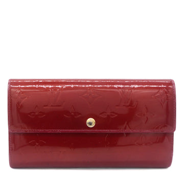 Louis-vuitton Monogram Vernis Sarah Wallet Pomme DAmour