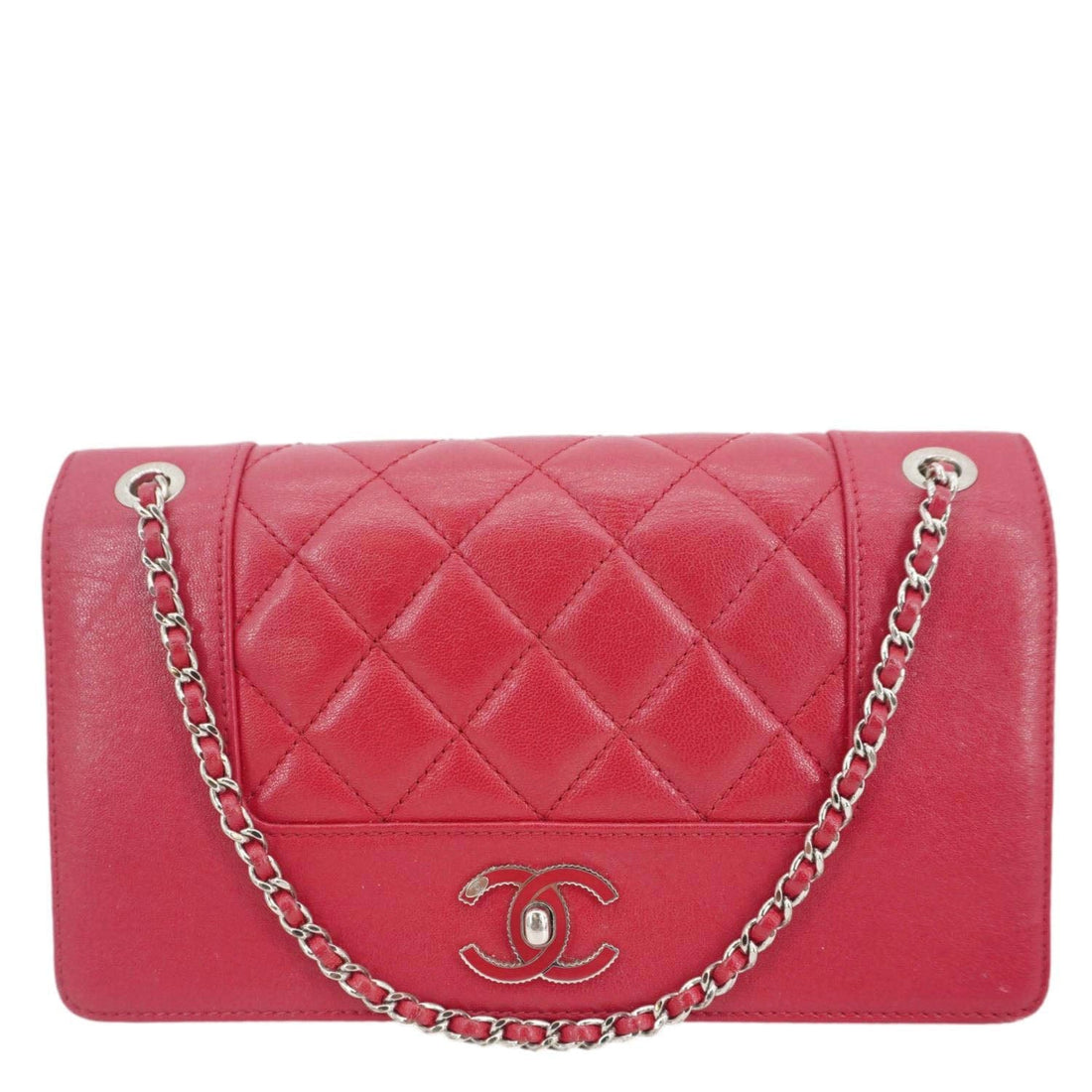 Pearl Street Bags Chanel Mademoiselle  Flap Sheepskin Leather Crossbody Bag Pink