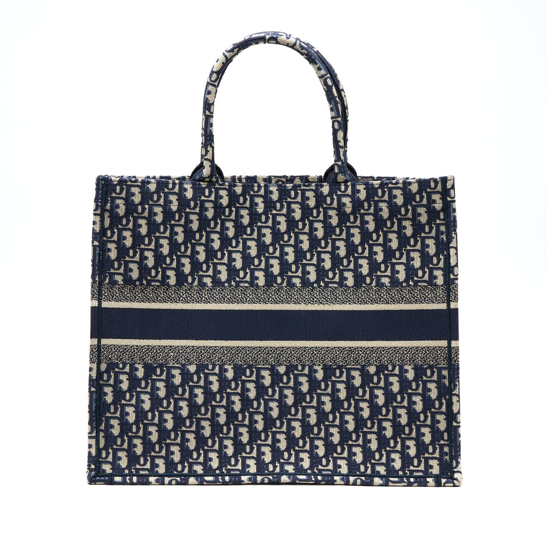 Top quality Dior Large Book Tote Blue Oblique Jacquard