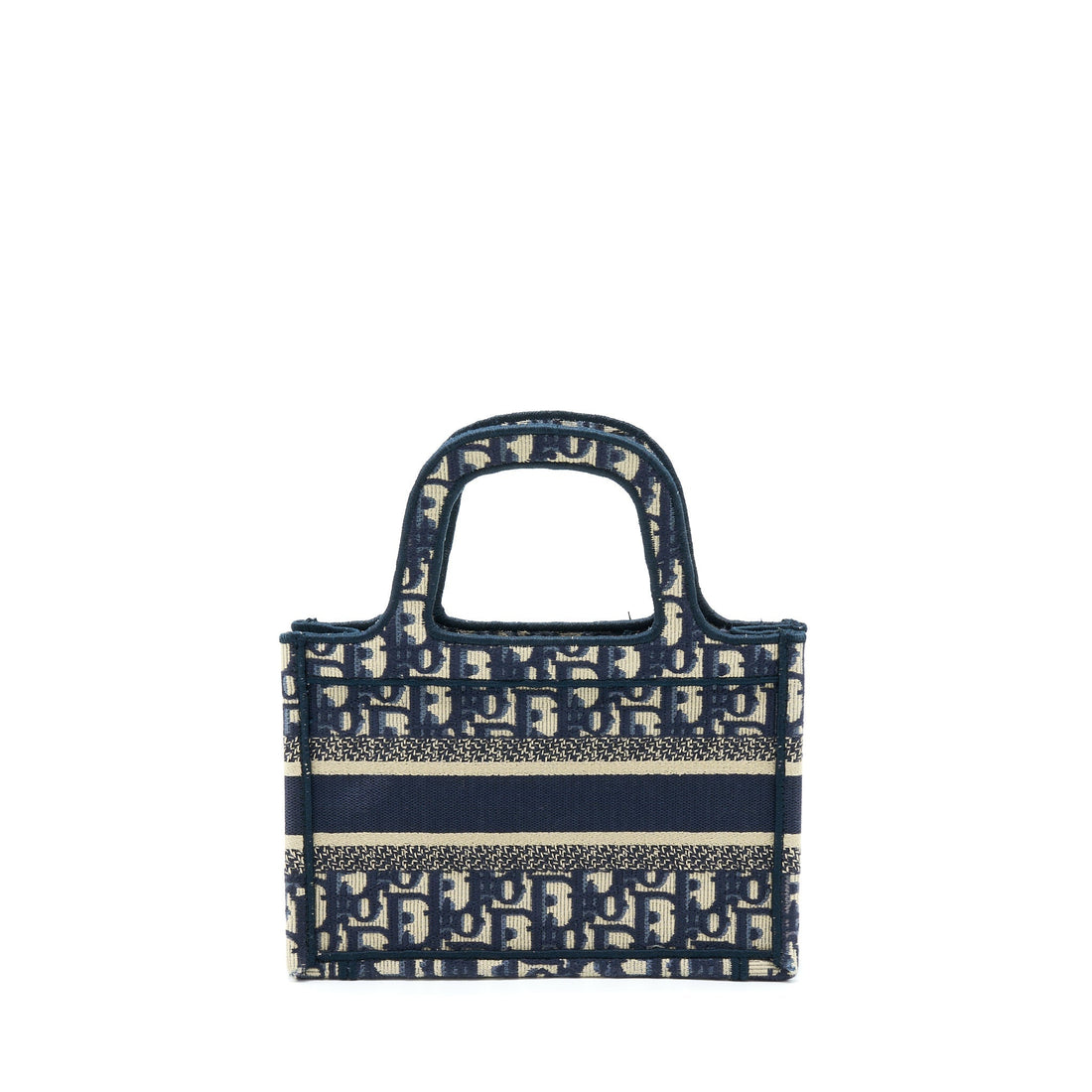 Top quality Dior Mini Book Tote Blue Oblique Embriodery