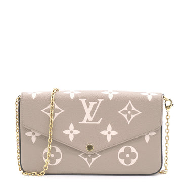 Louis-vuitton Empreinte Monogram Giant Felicie Pochette Tourterelle Creme