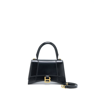 Balenciaga Hourglass Small Handbag Box CalBNkin Black GHW