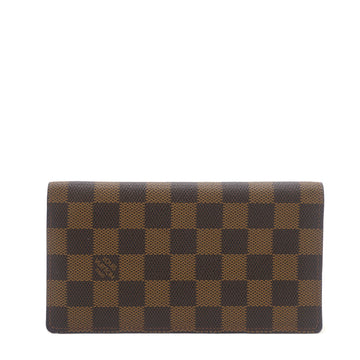 Louis-vuitton Damier Ebene Canvas Porte Valeurs Organizer Wallet