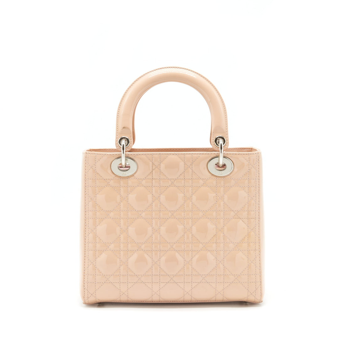 Top quality Dior Medium Lady Top quality Dior Bag Patent Light Pink