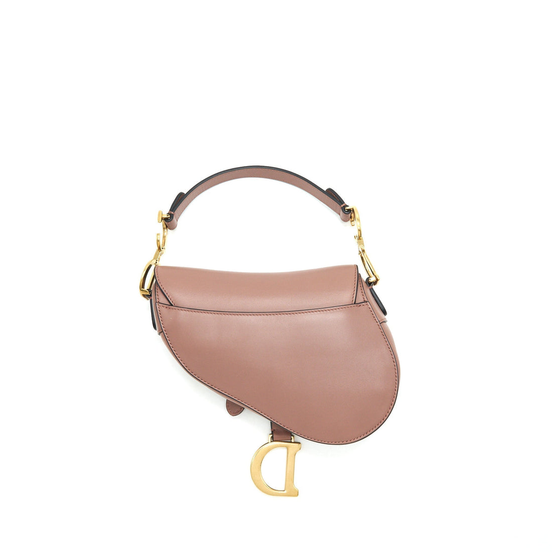 Christian Top quality Dior mini Saddle Bag Pink Calfskin Leather