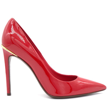 Louis-vuitton Red Patent Leather Pointed Toe Pumps 37
