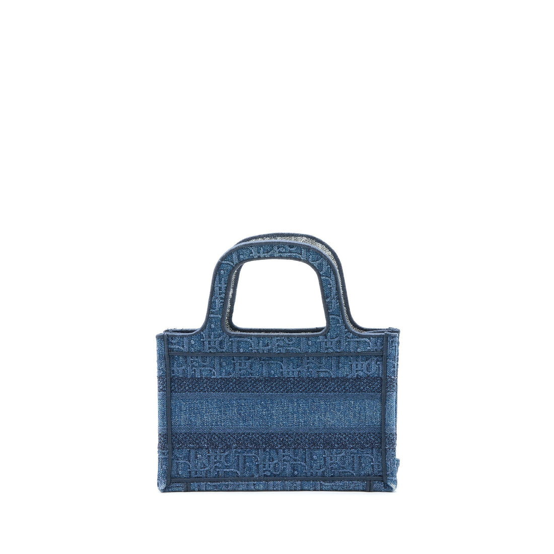Top quality Dior Mini Book Tote Denim Blue Oblique