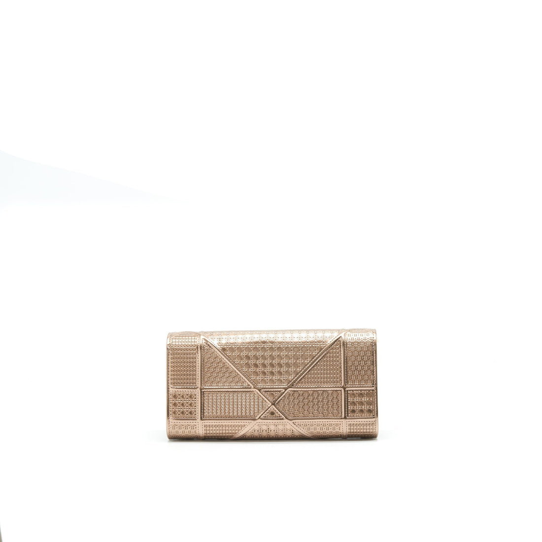 Top quality Dior Top quality Diorama metallic Pink Wallet with Chain
