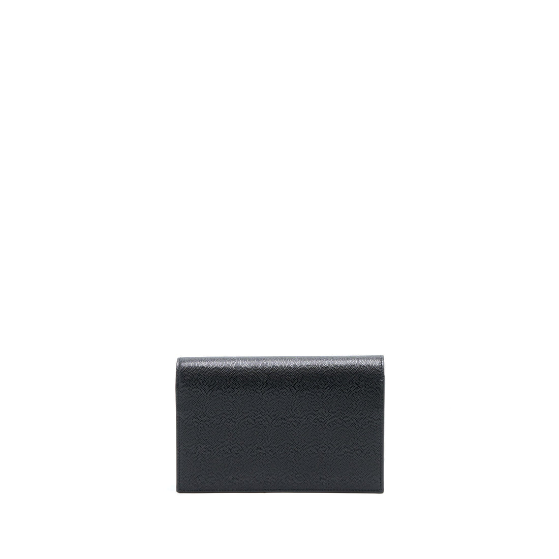 Saint Laurent Kate Chain Wallet With Tassel Grained CalBNkin Black GHW