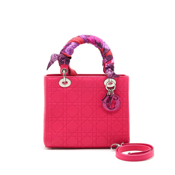 Christian Top quality Dior LADY Top quality Dior HOT PINK IN METALLIC PINK HARDWARE
