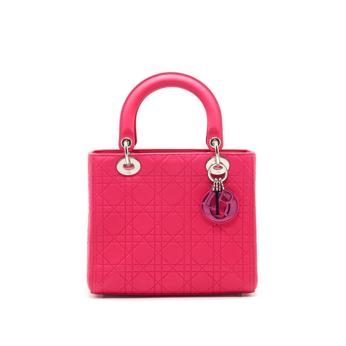 Christian Top quality Dior LADY Top quality Dior HOT PINK IN METALLIC PINK HARDWARE