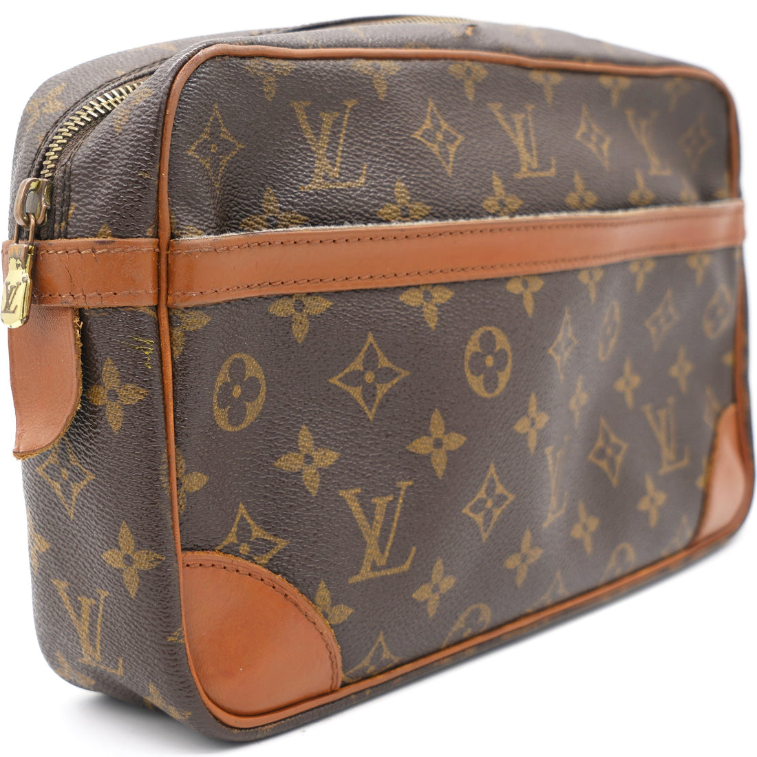Louis-vuitton Monogram Compiegne 28 Leather Clutch Bag