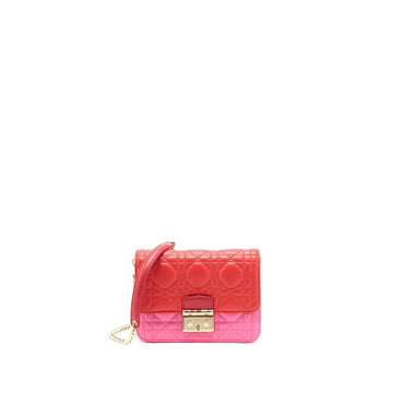 Top quality Dior Miss Top quality Dior Wallet on Chain Lambskin Red/Pink