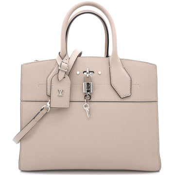 Louis-vuitton Galet Leather City Steamer MM Bag