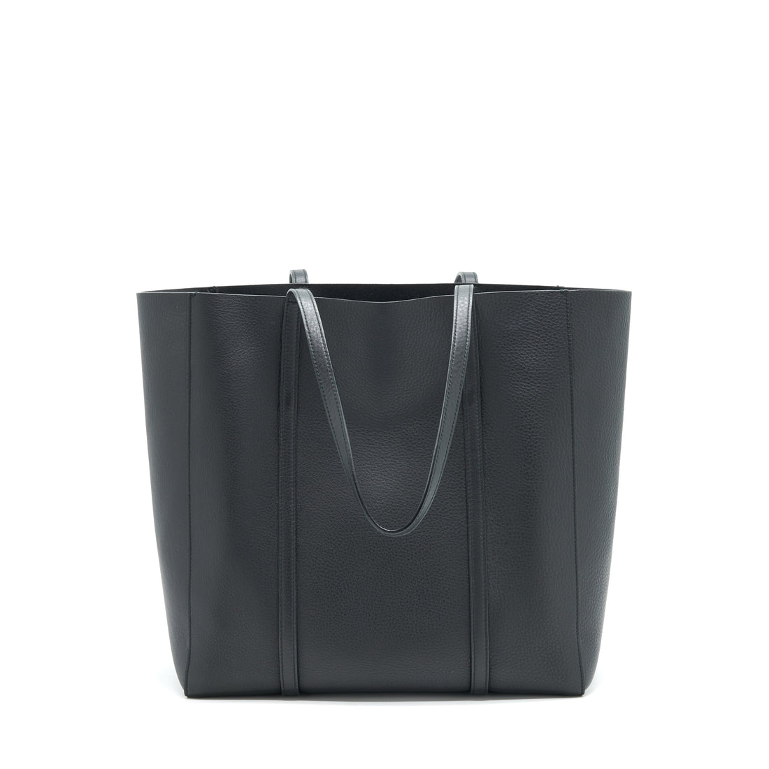Balenciaga leather shopping Tote Bag Black
