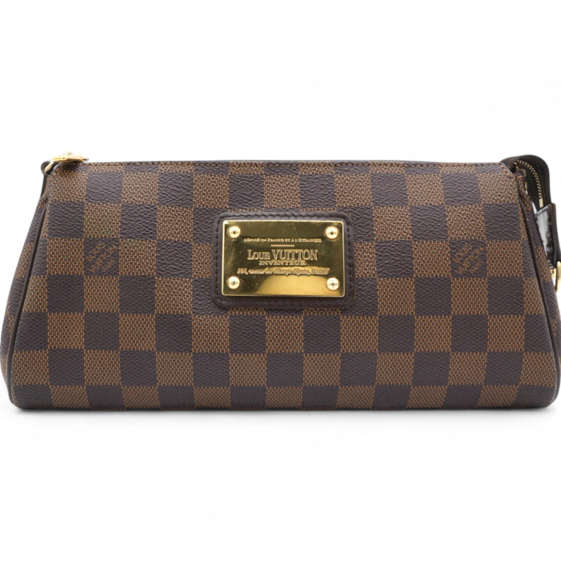 Louis-vuitton Damier Ebene Eva Clutch Brown