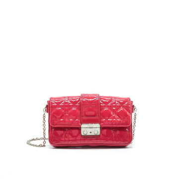 Christian Top quality Dior New Lock Pouch Bag Cannage Patent Leather