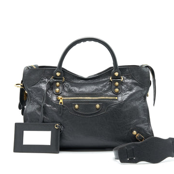 Balenciaga GIANT CITY IN DARK GREY GHW