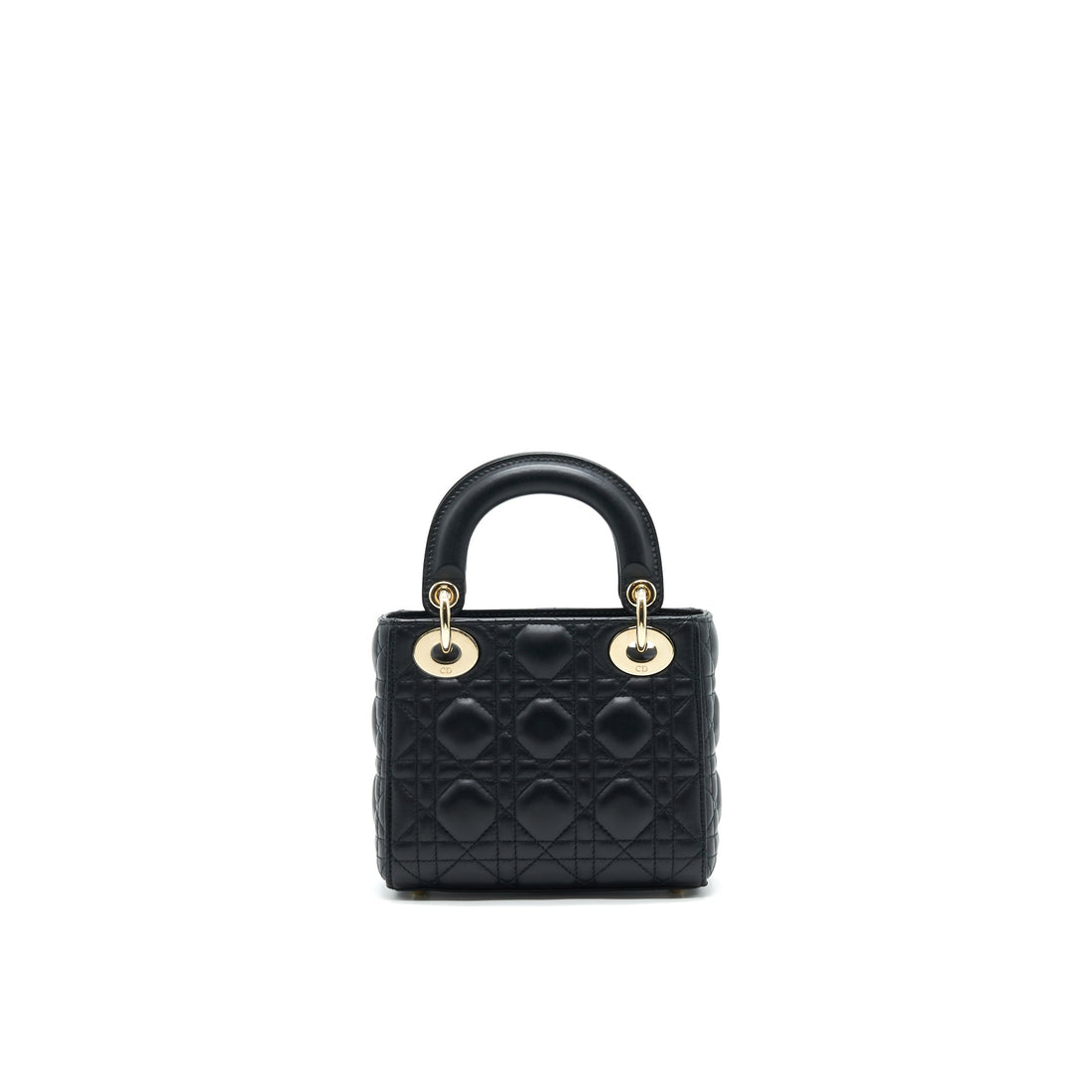 Top quality Dior Mini Lady Top quality Dior Tote Bag Lambskin Black