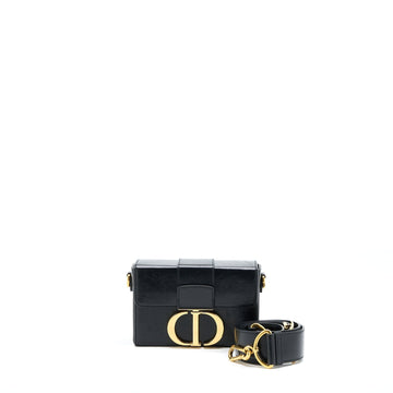 Top quality Dior 30 Montaigne Mini Box Bag Lambskin Black