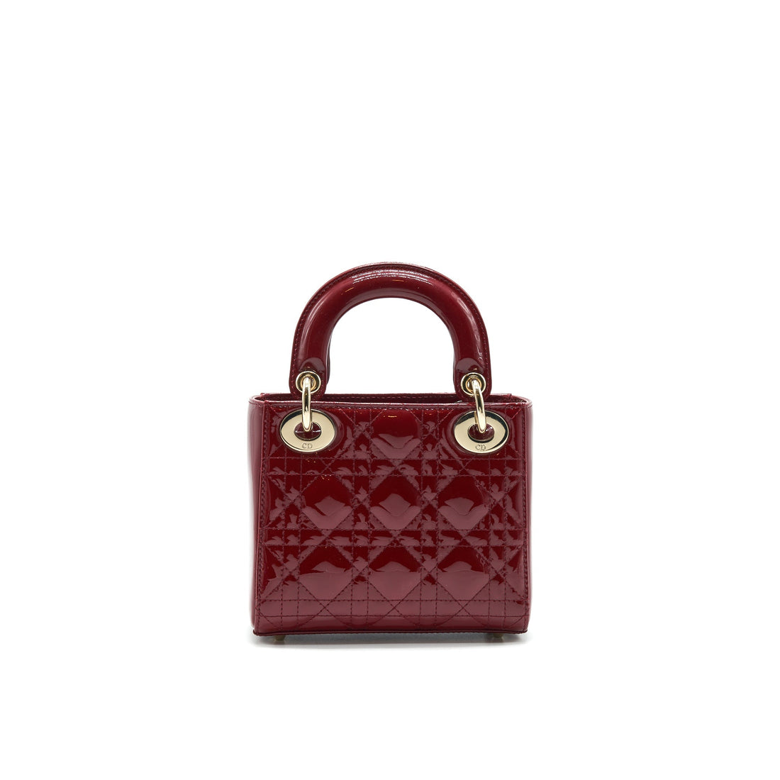 Top quality Dior mini lady Top quality Dior Patent leather Red with