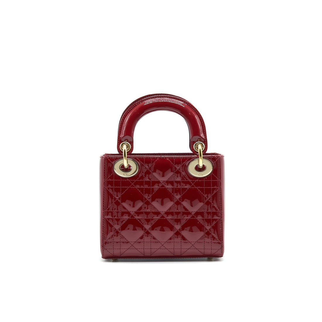 Top quality Dior Mini Lady Top quality Dior Patent leather Red with