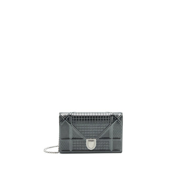Top quality Dior Top quality Diorama Wallet on Chain Metallic Black