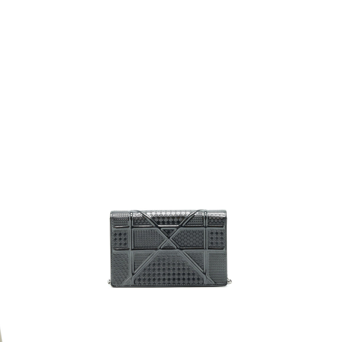 Top quality Dior Top quality Diorama Wallet on Chain Metallic Black