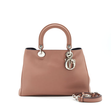 CHRISTIAN Top quality Dior SMALL Top quality DiorISSIMO BAG DUSTY PINK/ PURPLER WITH