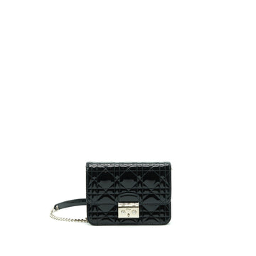 Top quality Dior Mini Miss Top quality Dior Flap Bag Patent Black