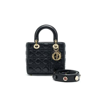 CHRISTIAN Top quality Dior SMALL LADY Top quality Dior BAG BLACK