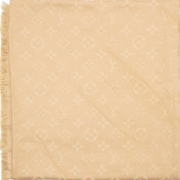 Louis-vuitton Monogram Shawl Beige 140*140