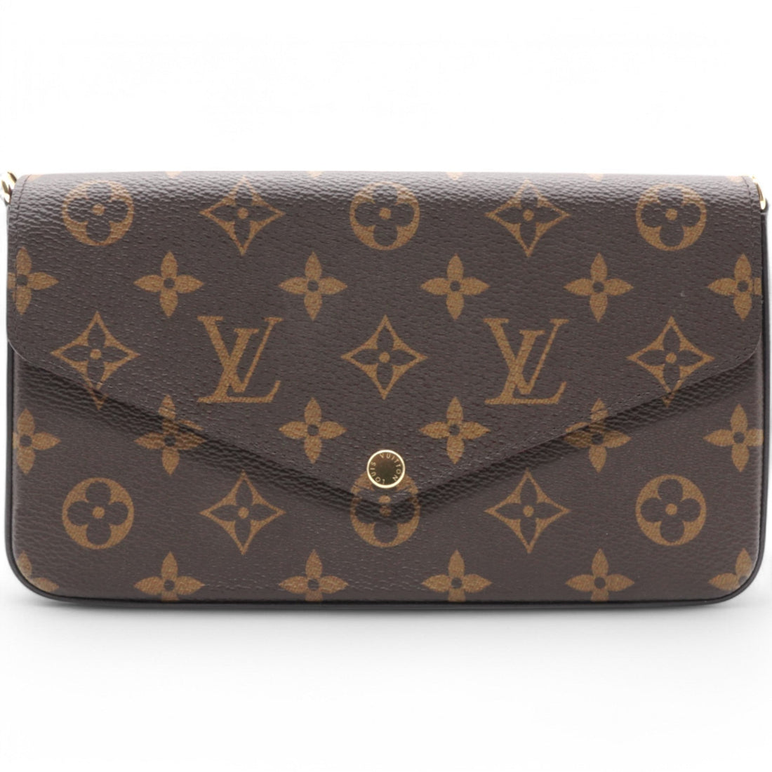 Louis-vuitton Monogram Pochette Felicie Chain Wallet