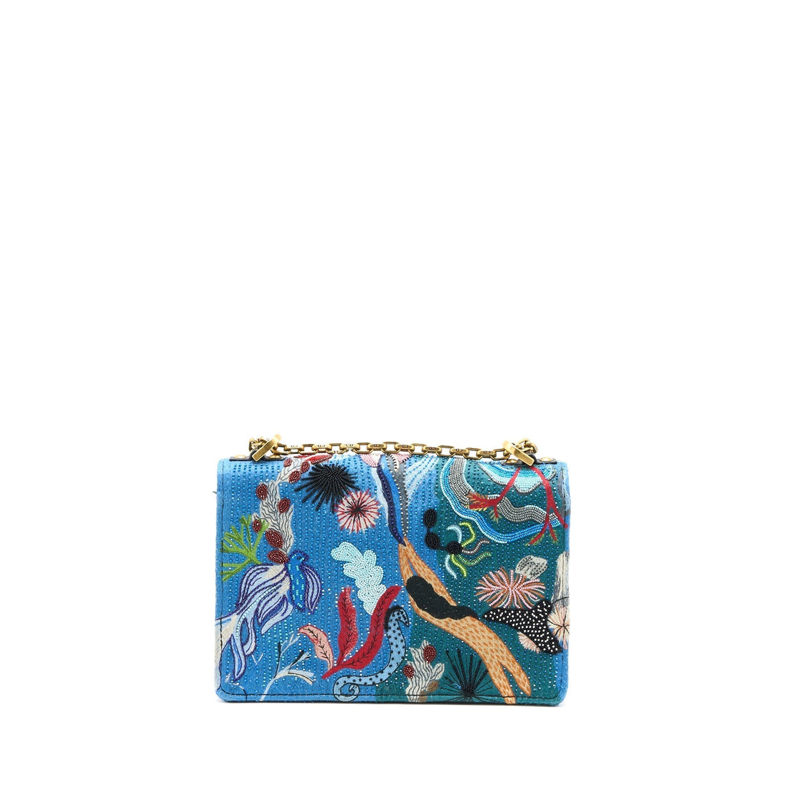 Top quality Dior JaTop quality Dior Flap Bag Embroidery / Calfskin Multicoloured