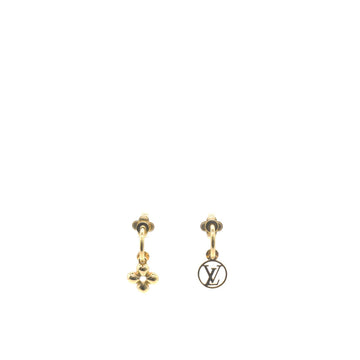 Louis-vuitton Brass Blooming Earrings Gold