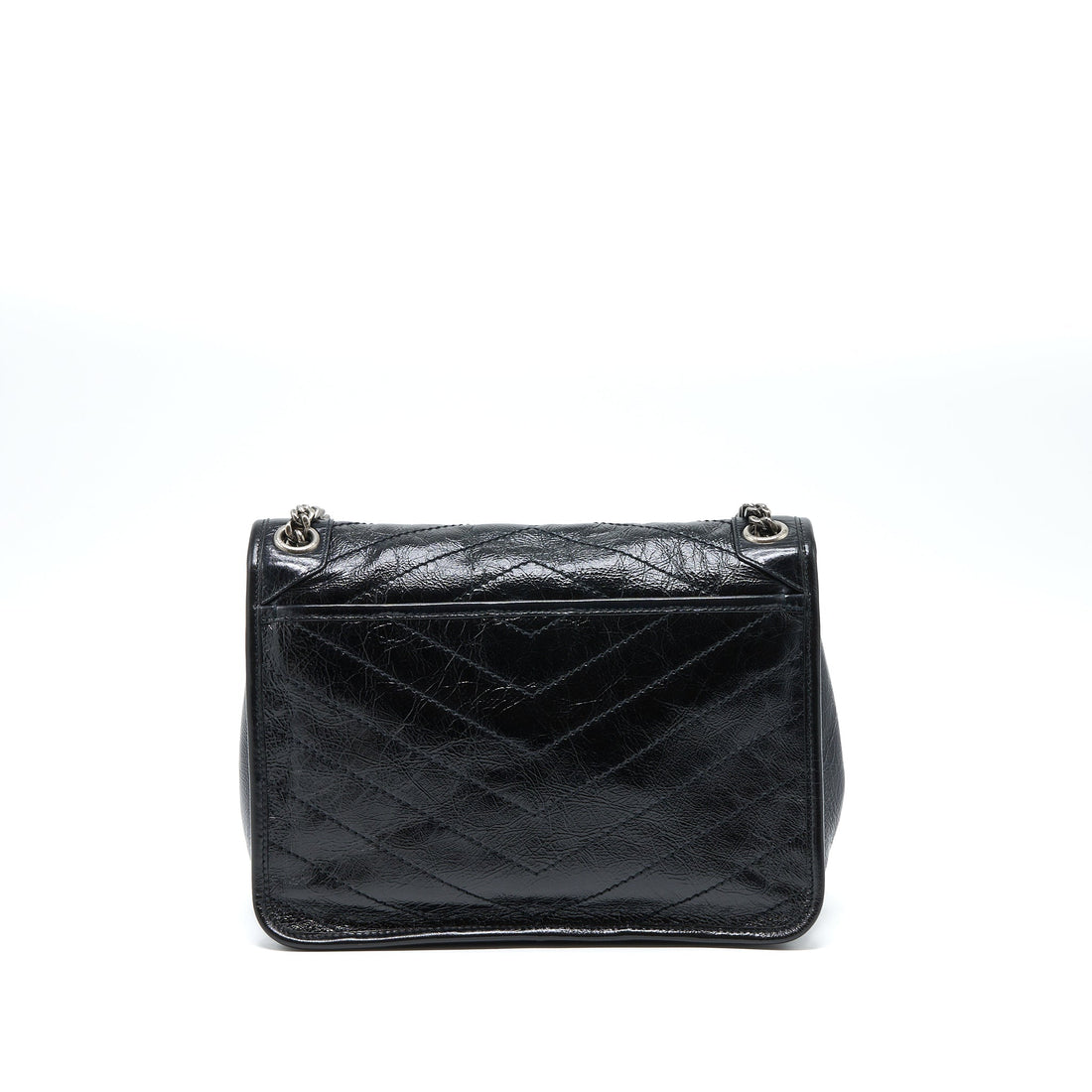 Saint Laurent Medium Niki Chain Bag Aged CalBNkin Black Ruthenium Hardware