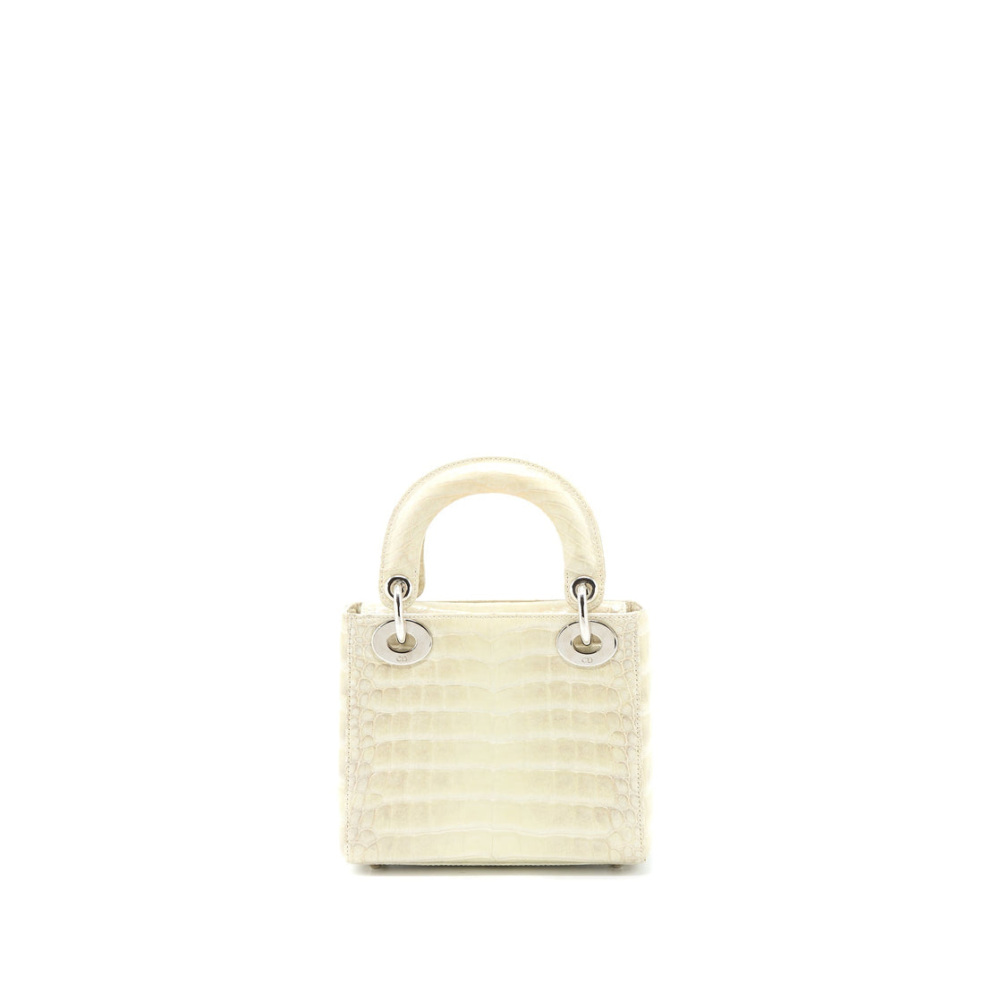 Top quality Dior Mini Lady Top quality Dior Himalayan Crocodile White