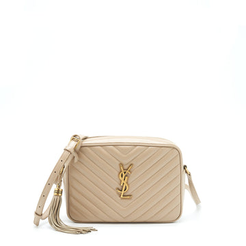 Saint Laurent Lou Camera Bag CalBNkin Dark Beige GHW