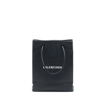 Balenciaga Top Handle Shopping Tote Bag CalBNkin Black SHW