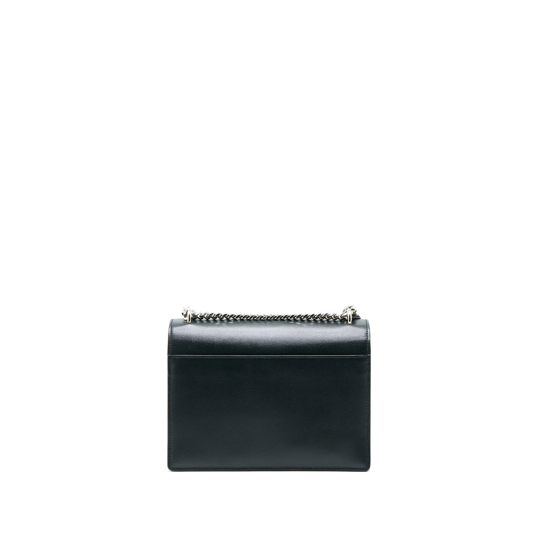 Saint Laurent Sunset Chain Bag CalBNkin Dark Green SHW